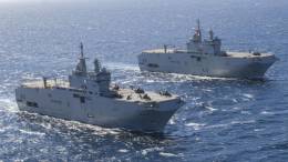 Los tres LHD de la Armada francesa ser�n modernizados durante su periodo de mantenimiento t�cnico comenzando por el L9013 Mistral. (foto: Thales)
