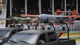 ANSU-100, una versi�n actualizada y armada del Arpia-001, derivado directo del Mohajer-2 de QAI, el primer dron producido en Venezuela. (CEOFANB)