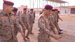 El jefe del Estado Mayor Abdul Amir Yarallah en la base de Ain al-Asad tras la retirada estadounidense (informe del Ministerio de Defensa iraqu�)