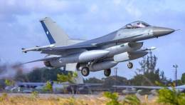F-16C Block 50 de la Fuerza A�rea de Chile (FACh) en Cruzex 2024, Base A�rea de Natal, Brasil.
