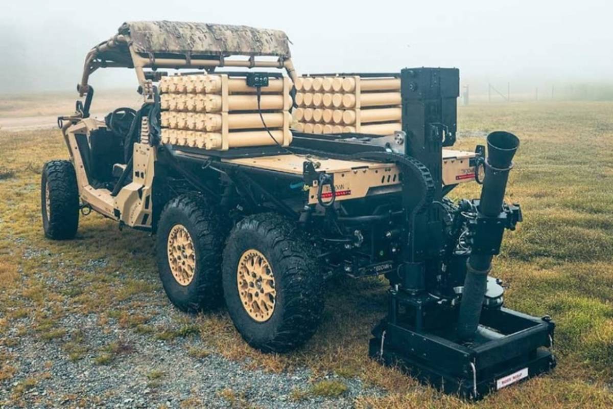 El portamortero Alakran, Scorpion en Estados Unidos (Polaris vía NTGS) El portamortero Alakran, Scorpion en Estados Unidos (Polaris vía NTGS)