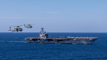 El portaaviones USS �George H.W. Bush�.  (foto US Navy)