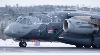 El KC-390 Millennium de Embraer concluy� con �xito su campa�a en clima fr�o en Suecia.