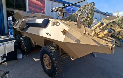 Mowag 6x6 modernizado por FAMAE del Ej�rcito de Chile, FIDAE 2026.