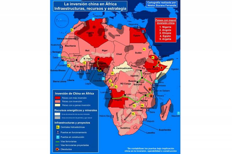 Inversiones de China en �frica.