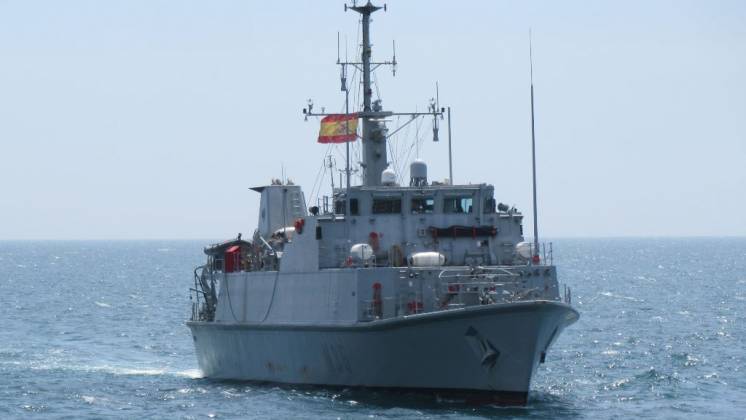 El M-35 �Duero� durante el ejercicio (autor) 