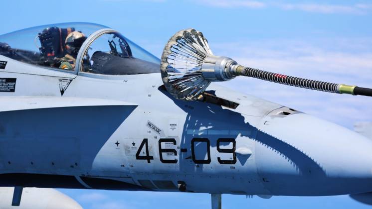 Los F-18A+ del Ala 46 de Canarias van a ir siendo trasladados a la Base A�rea de Zaragoza para acabar all� su vida operativa. (Sgt. McDole)