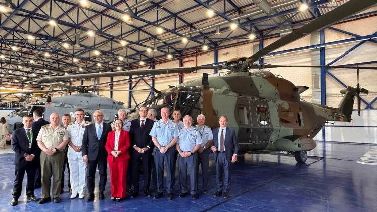 Acto de entrega en Airbus Helicopters Espa�a de un nuevo NH-90 para el Ej�rcito de Tierra.