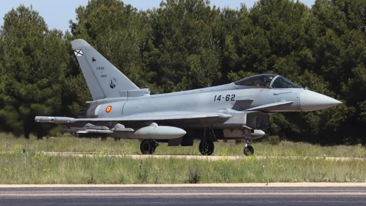 Los Eurofighter del Ala 14 operaran de nuevo en el macro ejercicio �Pitch Black� en la lejana Australia. (foto Julio Ma�z)