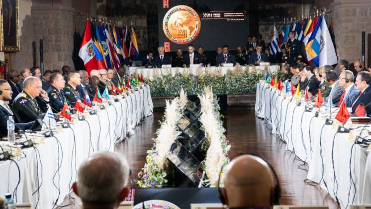  Ceremonia de inauguraci�n de la XVII Conferencia de Ministros de Defensa de las Am�ricas en Cusco, Per�. (Foto: Ministerio de Defensa de Per�)